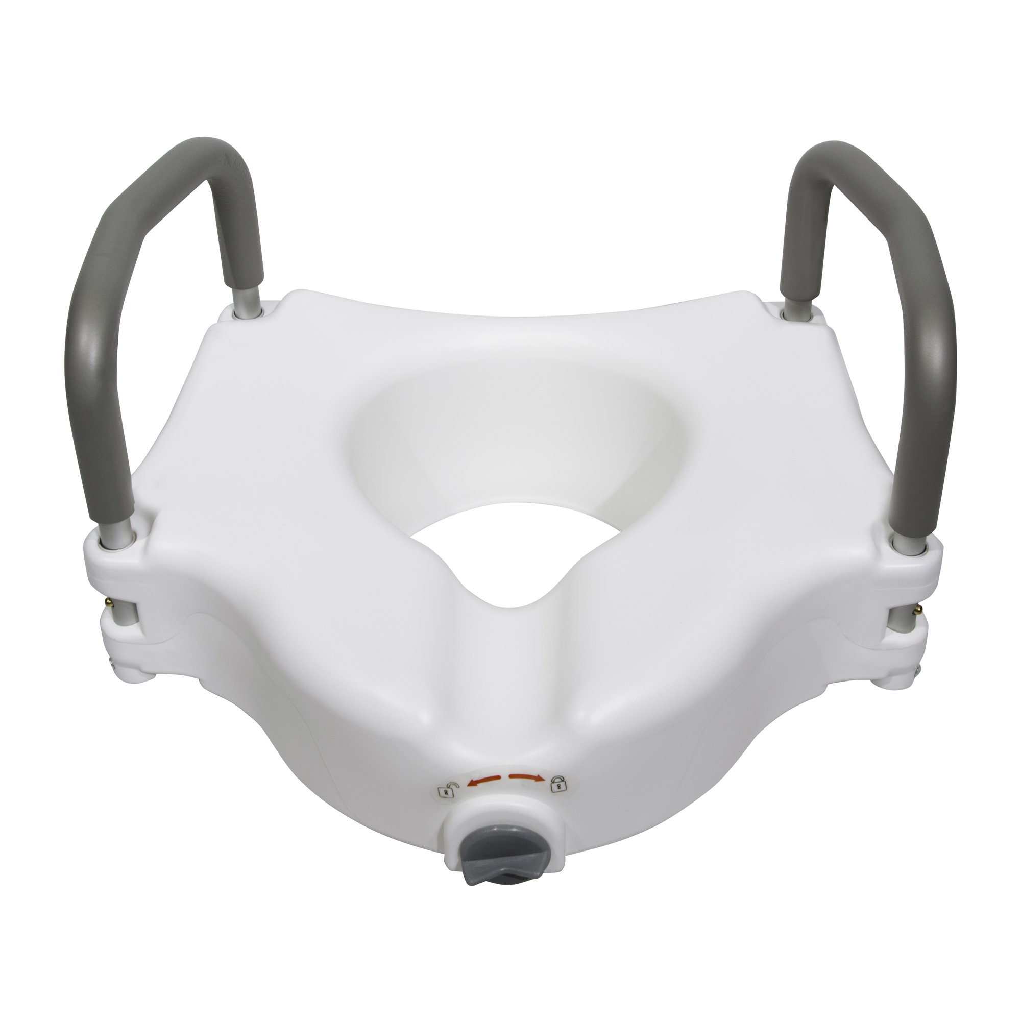 McKesson Raised Toilet Seat, 300 lbs. Weight Capacity, White, 17 X 16 1/2 X 5 Inch