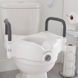 McKesson Raised Toilet Seat, 300 lbs. Weight Capacity, White, 17 X 16-1/2 X 5 Inch, thumbnail image 3 of 5