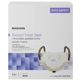 McKesson Raised Toilet Seat, 300 lbs. Weight Capacity, White, 17 X 16-1/2 X 5 Inch, thumbnail image 5 of 5