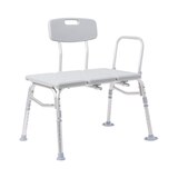 McKesson Knocked Down Bath Transfer Bench, 26 Inch Seat Width, 400 lbs. Weight Capacity, Beige, thumbnail image 1 of 3