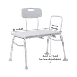 McKesson Knocked Down Bath Transfer Bench, 26 Inch Seat Width, 400 lbs. Weight Capacity, Beige, thumbnail image 3 of 3