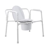 McKesson Commode Chair 13-3/4 Inch Seat Width 650 lbs. Weight Capacity, Gray, thumbnail image 2 of 5