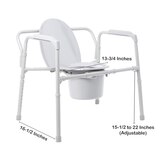 McKesson Commode Chair 13-3/4 Inch Seat Width 650 lbs. Weight Capacity, Gray, thumbnail image 4 of 5