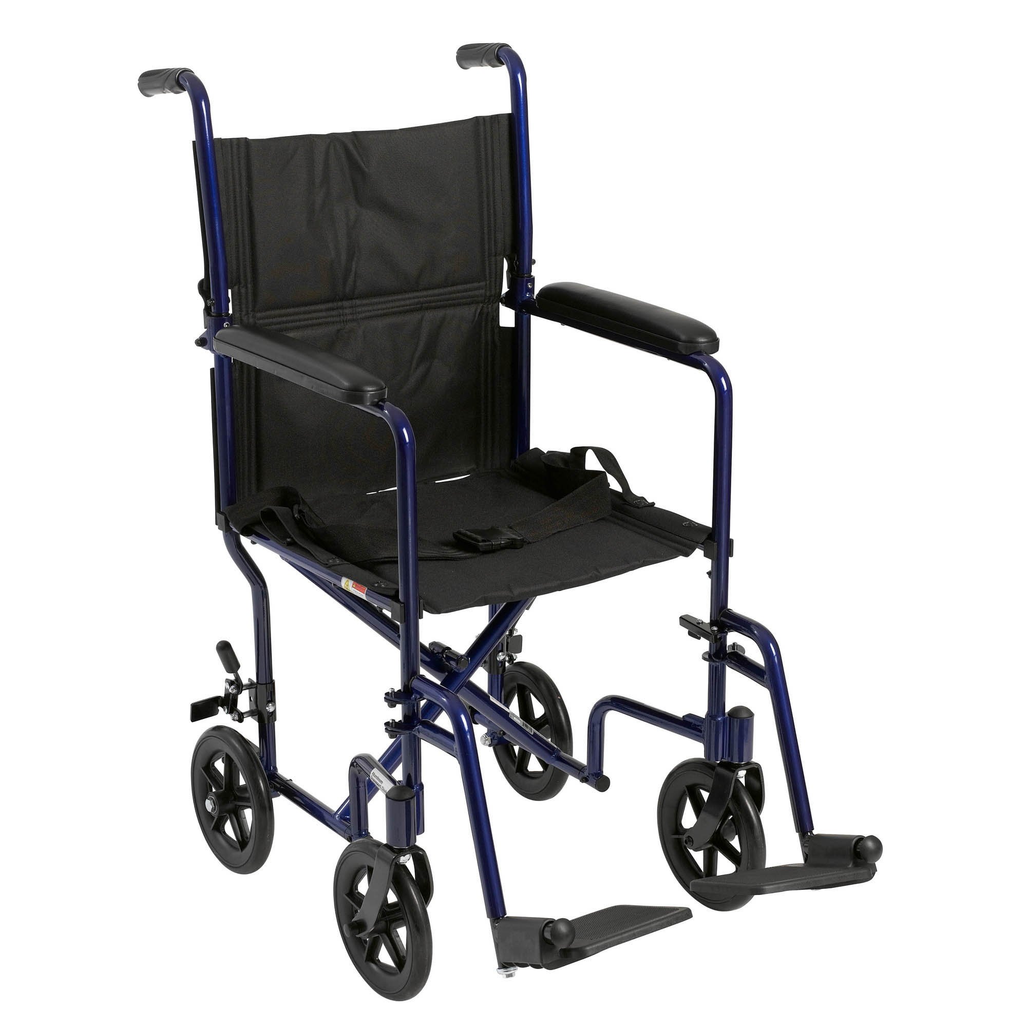 McKesson Lightweight Transport Chair, 19 Inch Seat Width, 300 Lbs. Weight Capacity , CVS