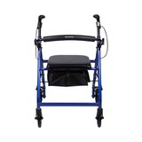McKesson 4 Wheel Rollator 14 Inch Seat Width 300 lbs. Weight Capacity, Blue, thumbnail image 5 of 10