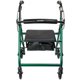 McKesson 4 Wheel Rollator 14 Inch Seat Width 300 lbs. Weight Capacity, Green, thumbnail image 2 of 7