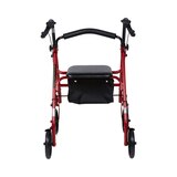 McKesson 4 Wheel Rollator 12 Inch Seat Width 300 lbs. Weight Capacity, Red, thumbnail image 5 of 5