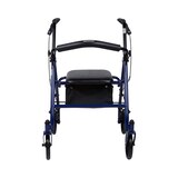 McKesson 4 Wheel Rollator 12 Inch Seat Width 300 lbs. Weight Capacity, Blue, thumbnail image 4 of 10