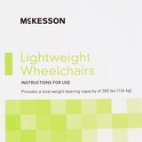 McKesson Lightweight Wheelchair, 18 Inch Seat Width, 300 lbs. Weight Capacity, thumbnail image 4 of 4