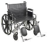 McKesson Bariatric Wheelchair 24 Inch Seat Width 450 lbs. Weight Capacity, thumbnail image 1 of 4