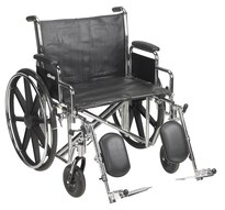 McKesson Bariatric Wheelchair 24 Inch Seat Width 450 lbs. Weight Capacity