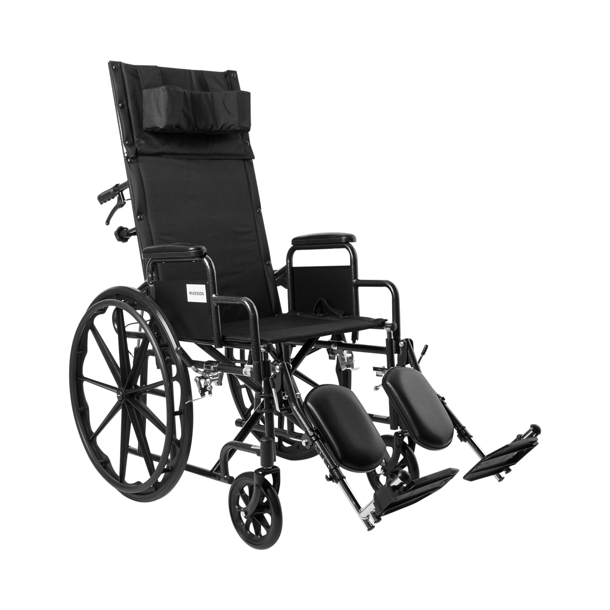 McKesson Reclining Wheelchair, 18 Inch Seat Width, 300 Lbs. Weight Capacity , CVS