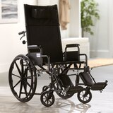 McKesson Reclining Wheelchair, 20 Inch Seat Width, 350 lbs. Weight Capacity, thumbnail image 4 of 4