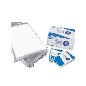 Dynarex Full Coverage Polyethylene Aprons 24 in. x 42 in., 100CT