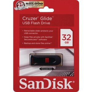 Sandisk Cruzer Glide USB Flash Drive, 32GB , CVS