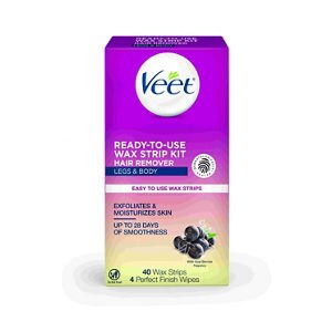 Veet Leg And Body Hair Remover Cold Wax Strips 40ct With Photos