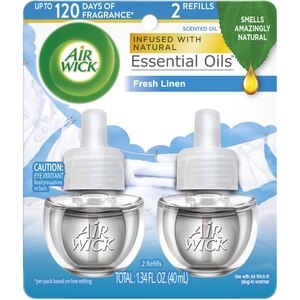 Air Wick Scented Oil Twin Refill, Fresh Linen, 1.34 Oz - 0.67 Oz , CVS