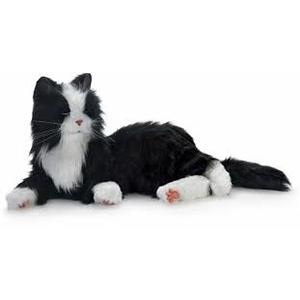 Realistic 630509650798 Black & White Tuxedo Cat JOY FOR ALL Interactive Companion Pets 