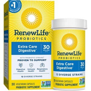 Renew Life Probiotics Extra Care Digestive Supplement Capsules, 30 Ct , CVS