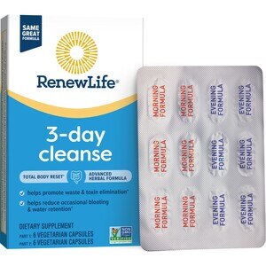 Renew Life Adult Cleanse - Total Body Reset - 2-Part, 3-Day Program, 12 CT