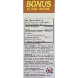 garcinia cambogia 3x 1600 mg recensioni