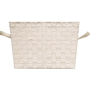  Simplify Woven Storage Tote, Ivory 