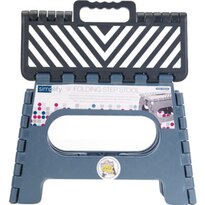 Simplify Folding Step Stool, 9", Black