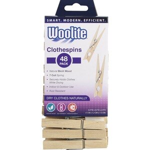 Woolite Classic Clothspins , 48CT