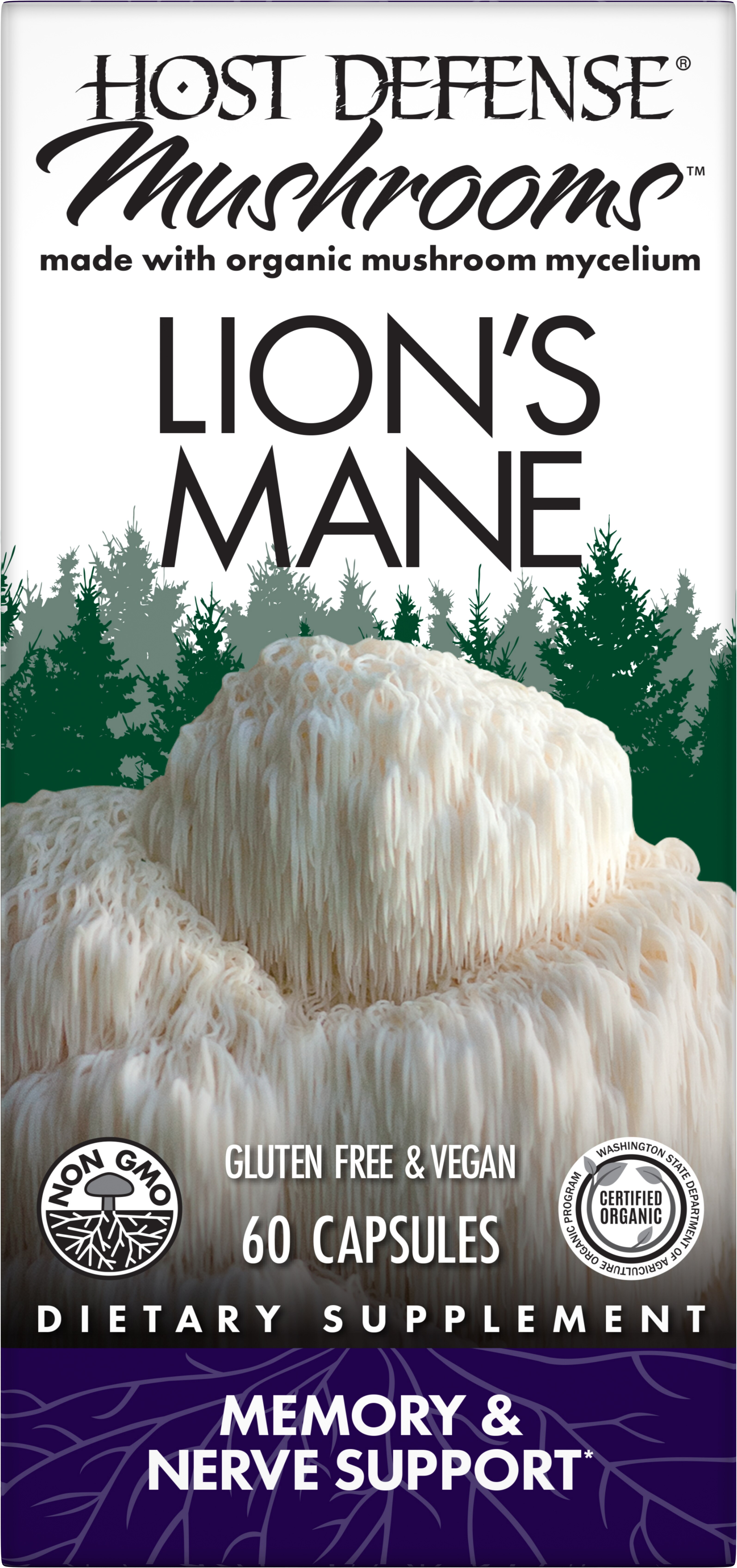 Host Defense Mushrooms Lion's Mane, 60 Ct , CVS