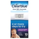 Clearblue Advanced Digital Ovulation Test, Predictor Kit, featuring Advanced Ovulation Tests with digital results, thumbnail image 1 of 10