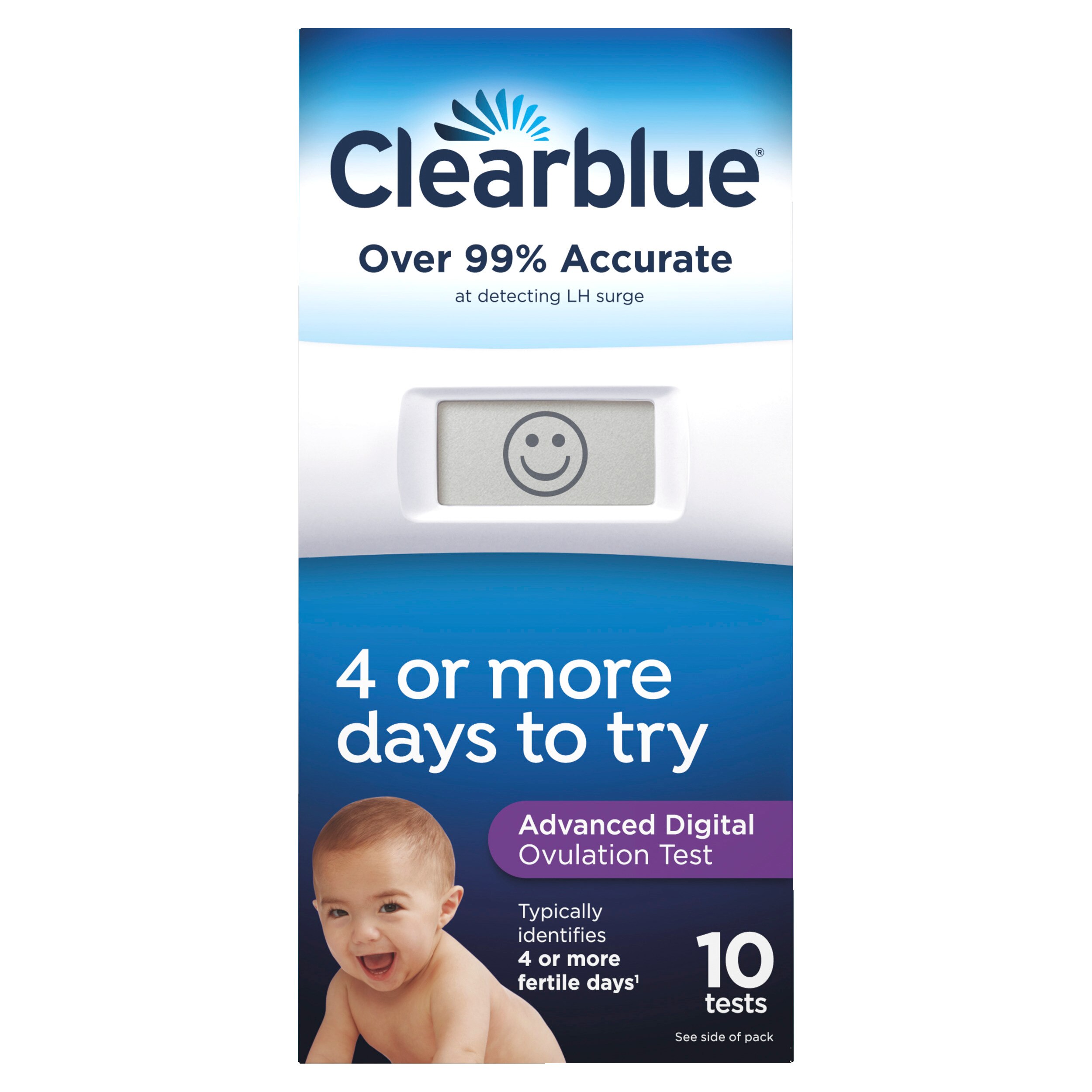 Clearblue Advanced Digital Ovulation Test, Predictor Kit, Featuring Advanced Ovulation Tests With Digital Results, 10 Ovulation Tests - 10 Ct , CVS