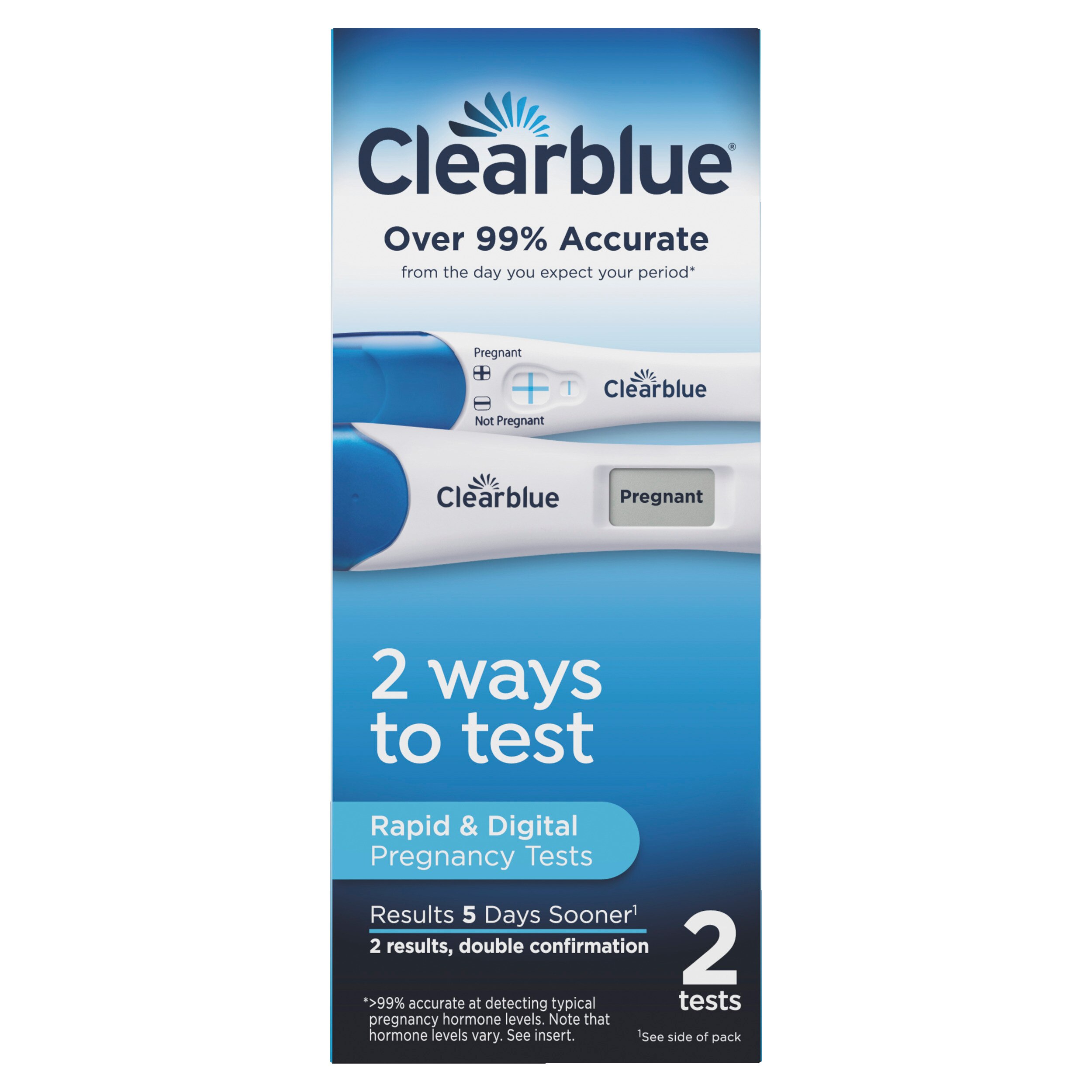 Clearblue Pregnancy Test, Digital, 2 ct | CVS