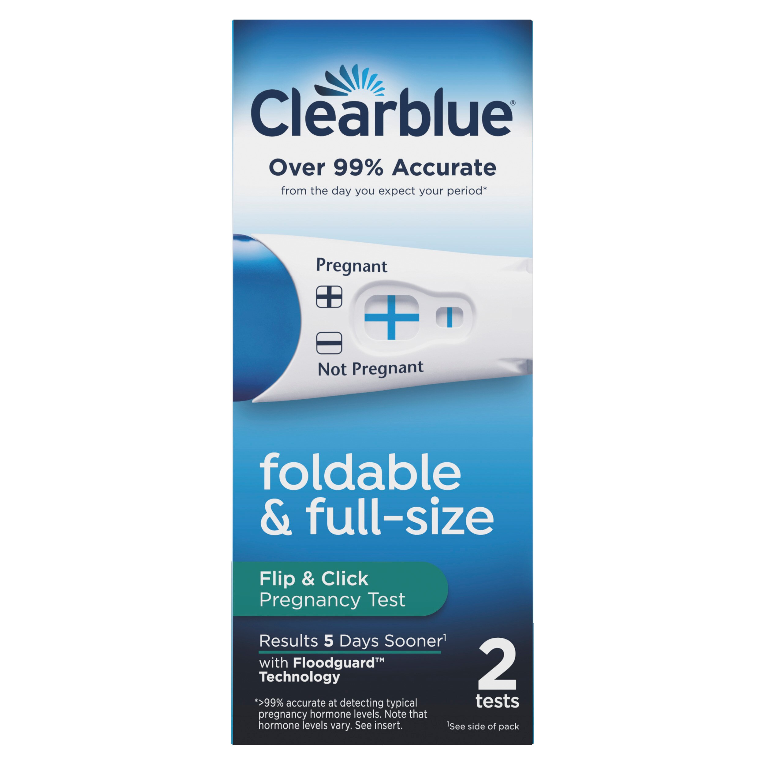 Clearblue Flip & Click Pregnancy Test, 2 Count - 2 ct | CVS