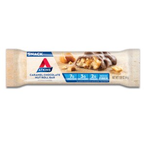 Atkins Caramel Chocolate Nut Roll Snack Bar, 1.55 OZ
