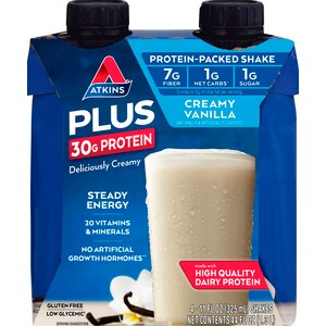 Atkins PLUS Protein 30g Shake, 4pk