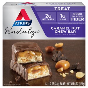 Atkins Endulge 5 Pack, Caramel Nut Chew - 1.2 Oz , CVS