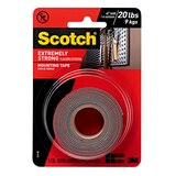 Scotch Extremely Strong Mounting Tape, 1 in x 4 ft, 1 Roll, thumbnail image 1 of 5