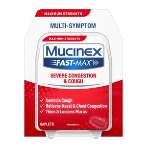 Mucinex Fast-Max - Cápsulas para la congestión y el resfrío graves, para adultos, 20 u.
