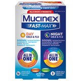 Mucinex Fast-Max Day and Night Severe Cold and Flu Liquid Gels, 24CT, thumbnail image 1 of 2