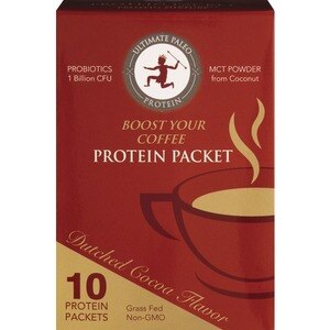 Ultimate Paleo - Proteína para café, sabor Dutched Cocoa, 4.2 oz, 10 u.