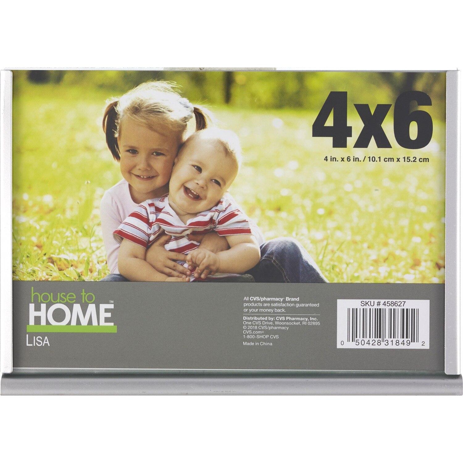  House To Home Lisa 4x6 Metal Picture Frame 