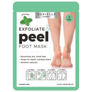 Danielle Exfoliate And Peel Foot Mask - 1 Ct , CVS