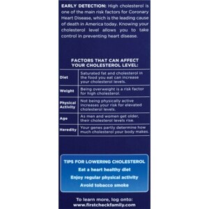 First Check Cholesterol Results Chart