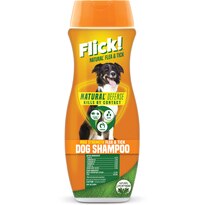 Flick! Natural Flea & Tick Max Strength Shampoo for Dogs, 22 oz