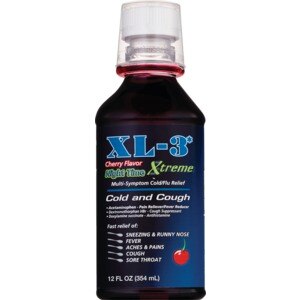 XL-3 - Medicina diurna para el resfrío - Alivio del resfrío y la gripe que no produce somnolencia