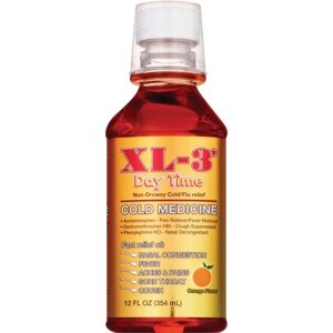 XL-3 Night Time Cold Medicine, Non-Drowsy Cold & Flu Relief - 12 Oz , CVS