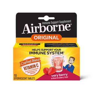 Airborne - Suplemento de ayuda para el sistema inmunológico con vitamina C, tabletas efervescentes