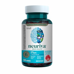  Neuriva Plus Brain Support Supplement Strawberry Gummies Supports Focus, Memory, Learning, Accuracy, Concentration & Reasoning, 50 CT 