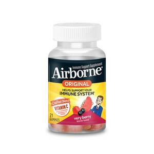 Airborne Original Vitamin C Gummies, Very Berry, 21 Ct , CVS