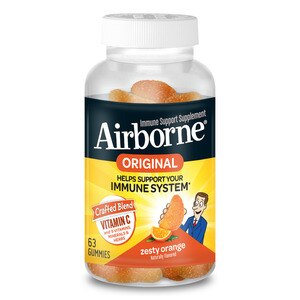 Airborne Immune Support Vitamin C Gummies, Zesty Orange Flavor, 63 Ct , CVS
